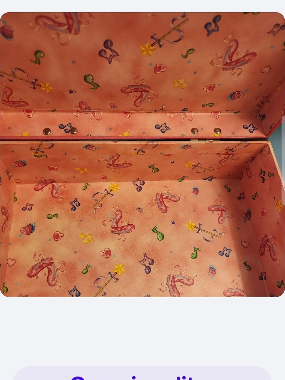 Pink Ballet-Themed Keepsake Box Wut Lock & Key - Picture 3 of 4